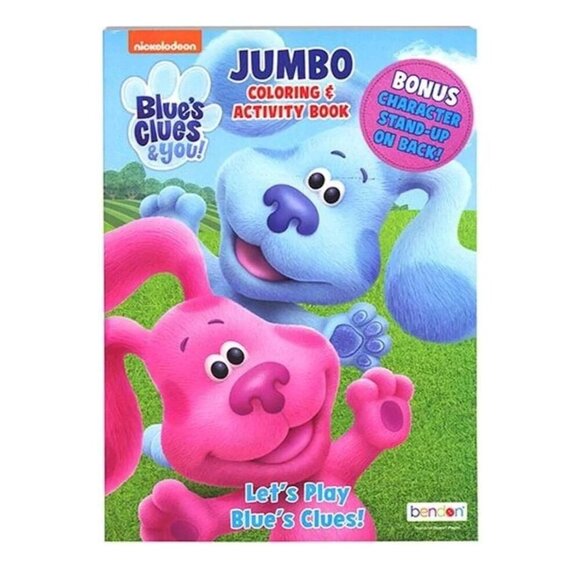 2pc Set Nickelodeon Blues Clues And You! Jumbo Coloring & Activity Book Crayons - Picture 1 of 1